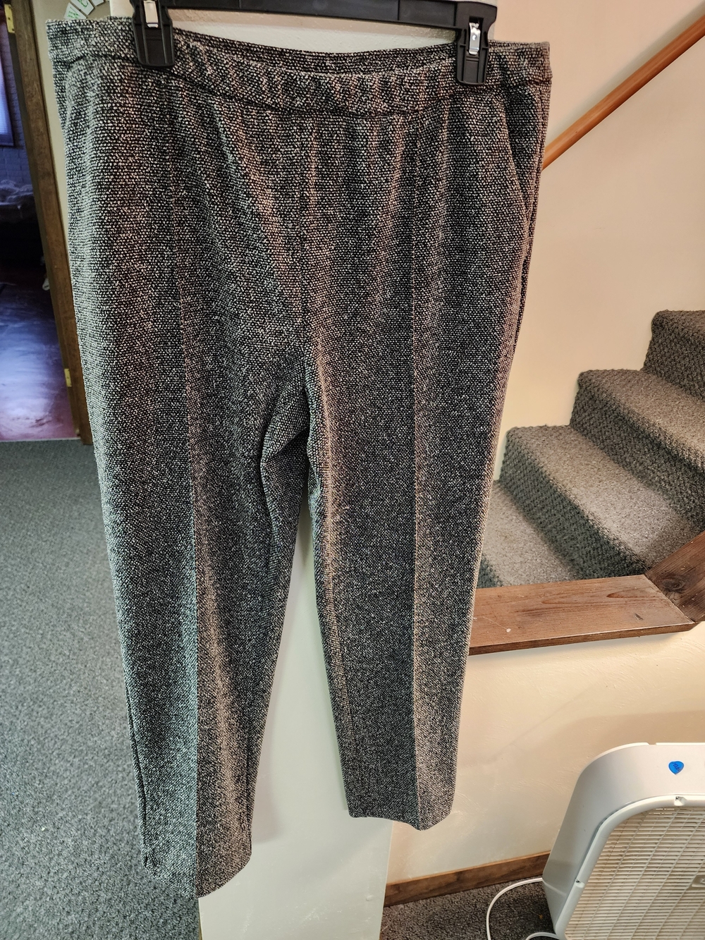 Coldwater Creek Black Knit Pull-On Women's Pants Sz L